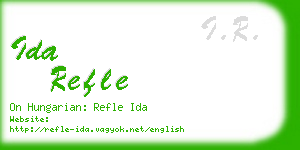 ida refle business card